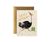 Ostrich Birthday Card