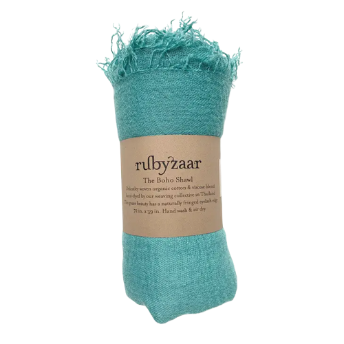 The Boho Shawl- Aquamarine