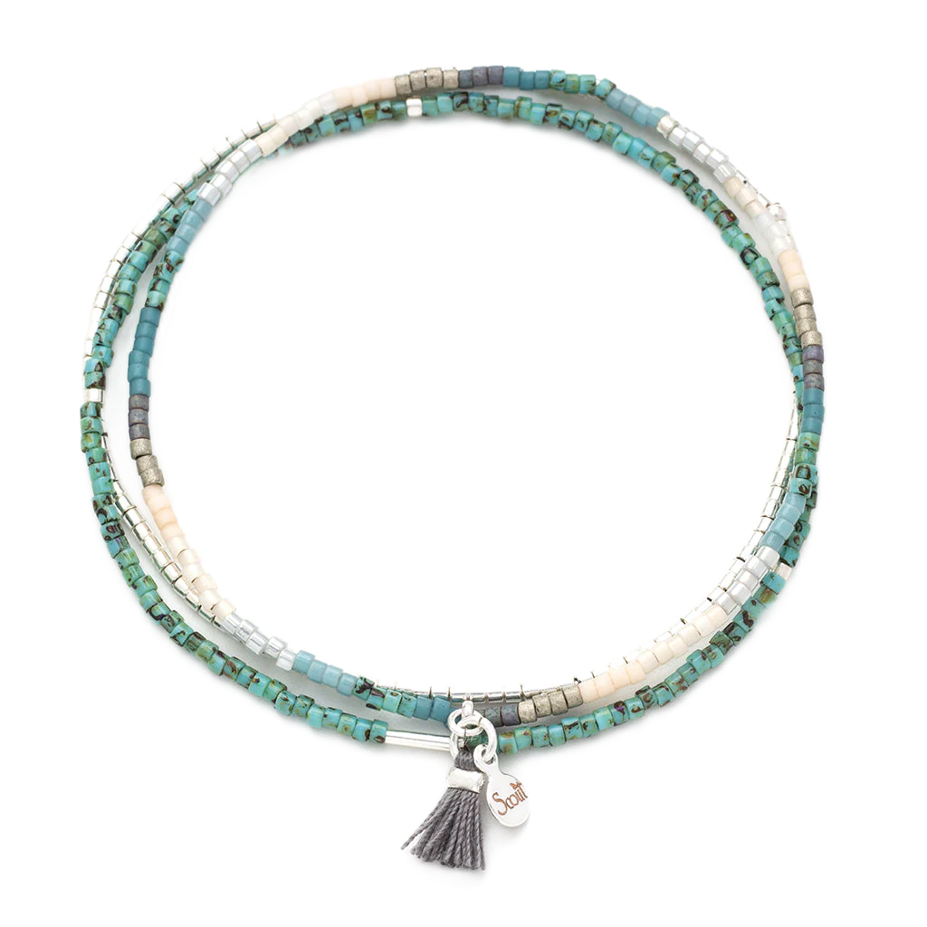 Chromacolor Miyuki Bracelet Trio - Turquoise Multi/Silver