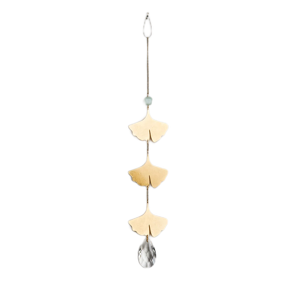 Suncatcher - Botanical Leaf/Amazonite