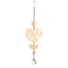 Suncatcher - Monstera Leaf/Rose Quartz