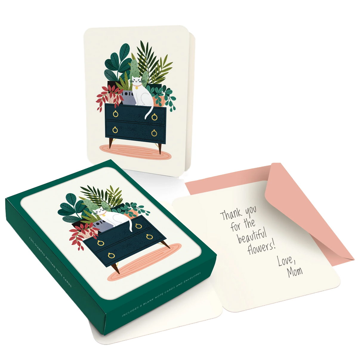 House Cats Artisan Notecards