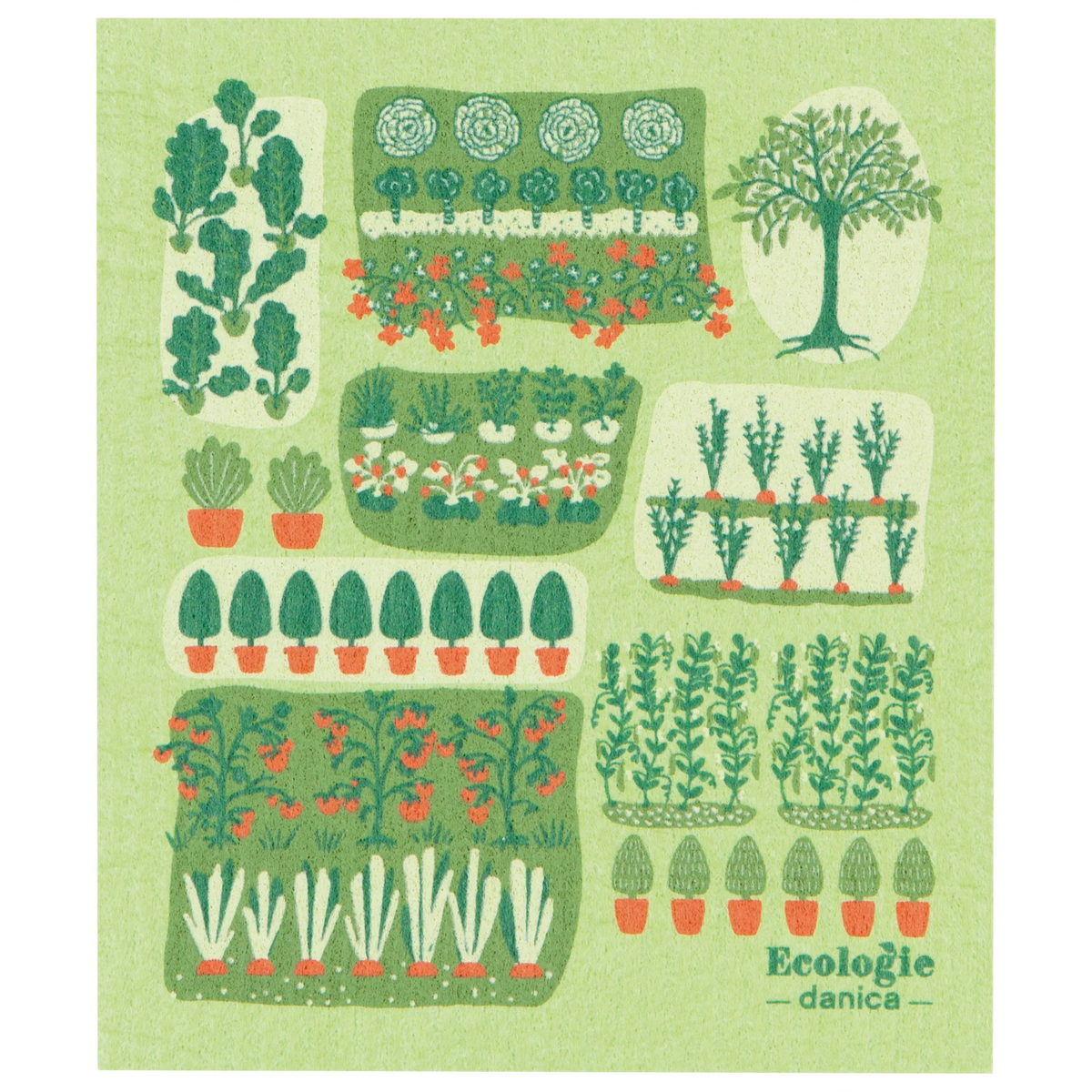 Garden Plots Swedish Dishcloth