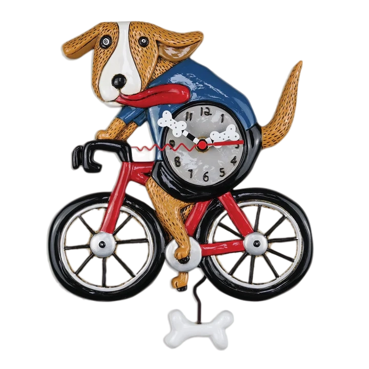 Bicycle Dog Clock