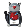 Black Kitty Mantle Clock