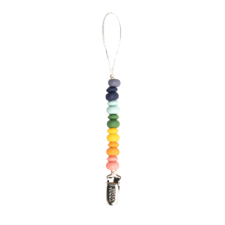 Rainbow Pacifier Clip