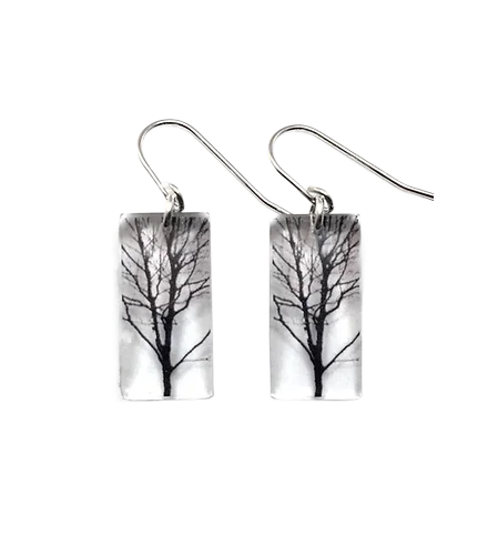Small Tree Earrings