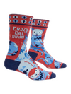 Crazy Cat Dude Men&#39;s Socks