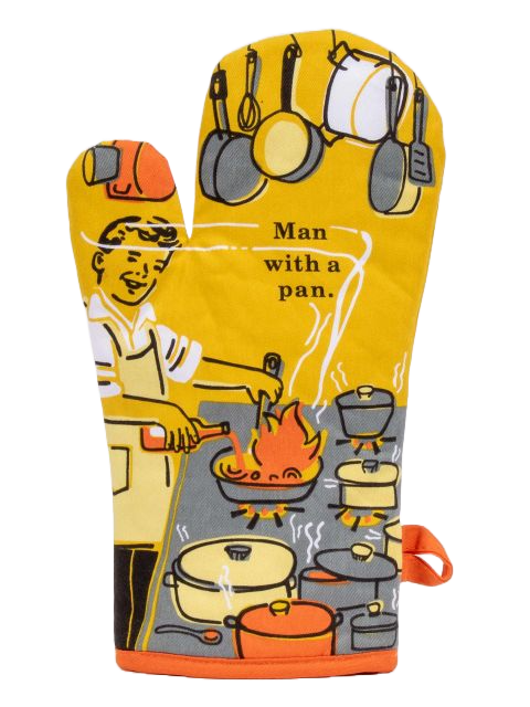 Man With A Pan Oven Mitt