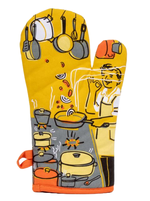 Man With A Pan Oven Mitt