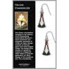 Chandelier Black Earrings