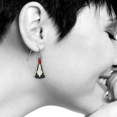 Chandelier Black Earrings