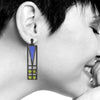 Light Screen Blue Window Earrings