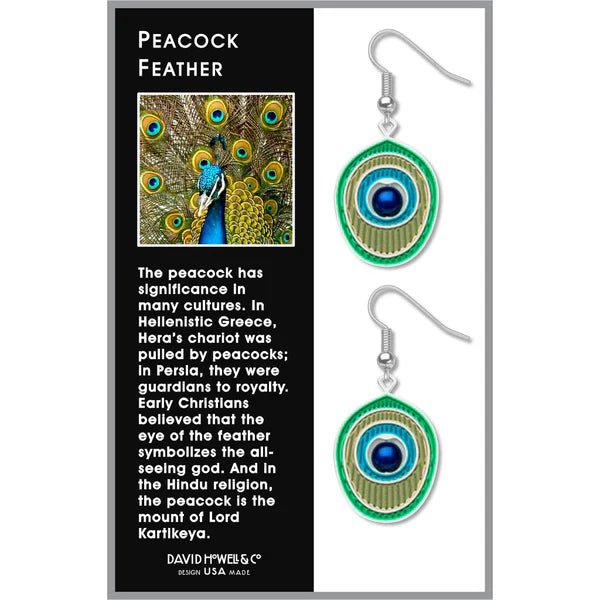 Peacock Feather Earrings