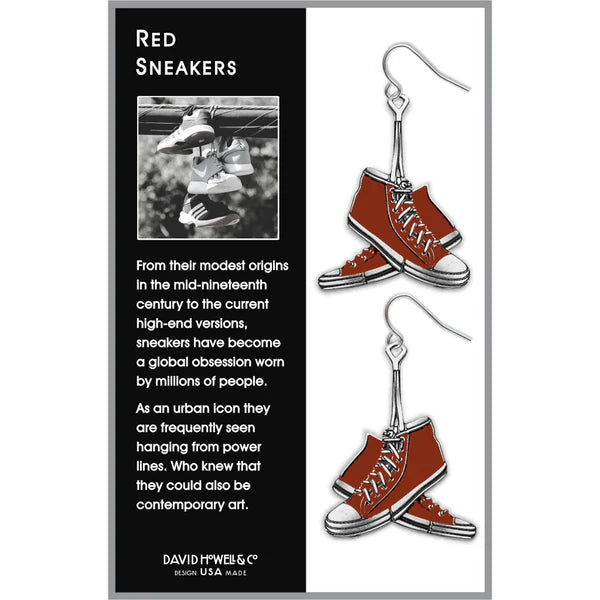 Red Sneaker Earrings