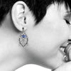Sullivan Chicago Stock Exchange Sapphire Earrings