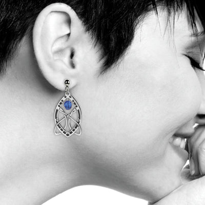Sullivan Chicago Stock Exchange Sapphire Earrings