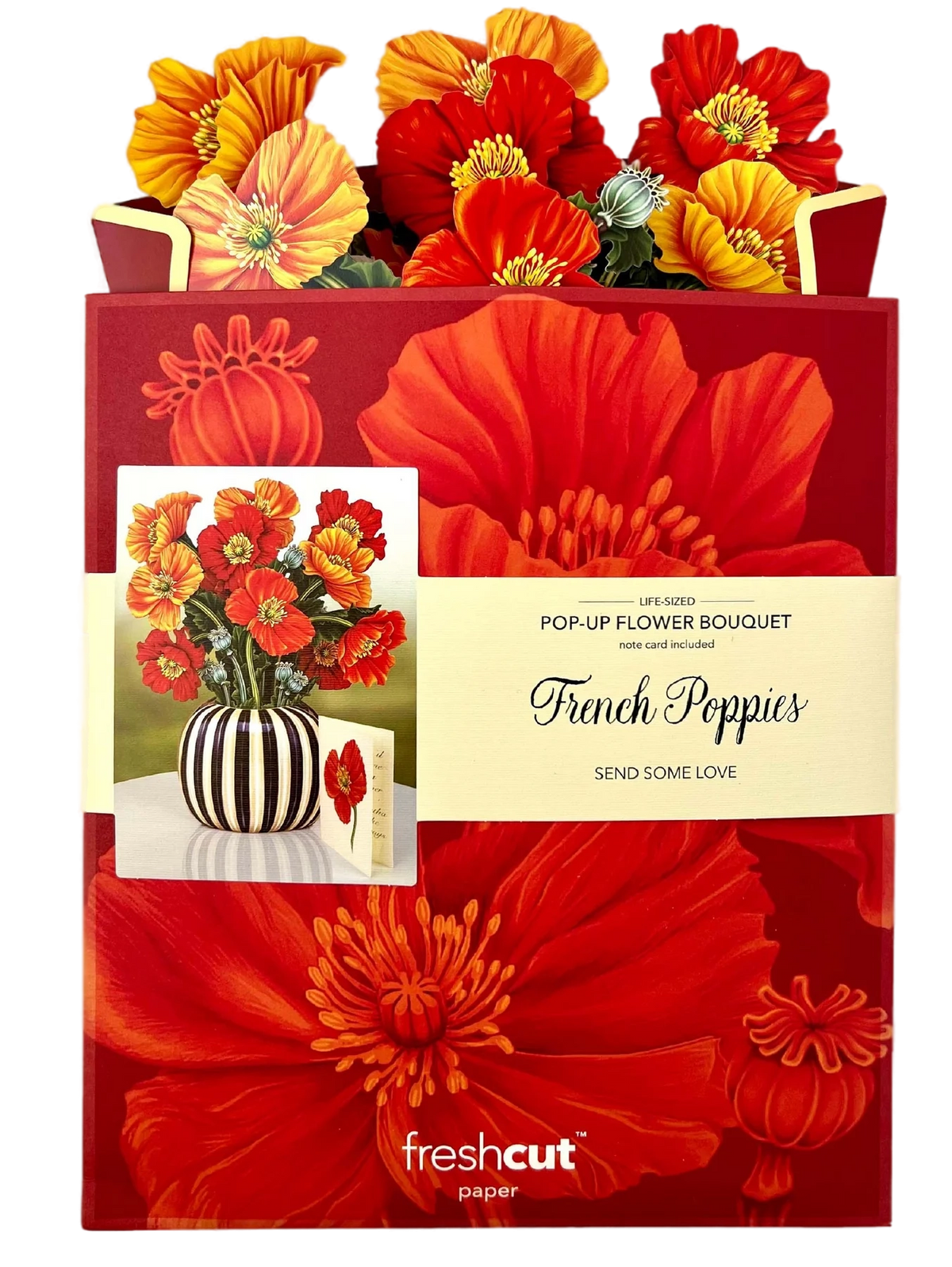 French Poppies Freshcut Paper Bouquet