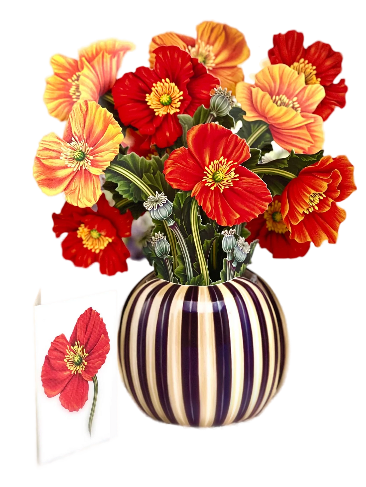 French Poppies Freshcut Paper Bouquet