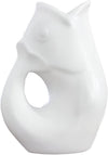 White Gurgle Pot - Medium