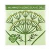 Mammoth Long Island Dill Seeds Art Pack