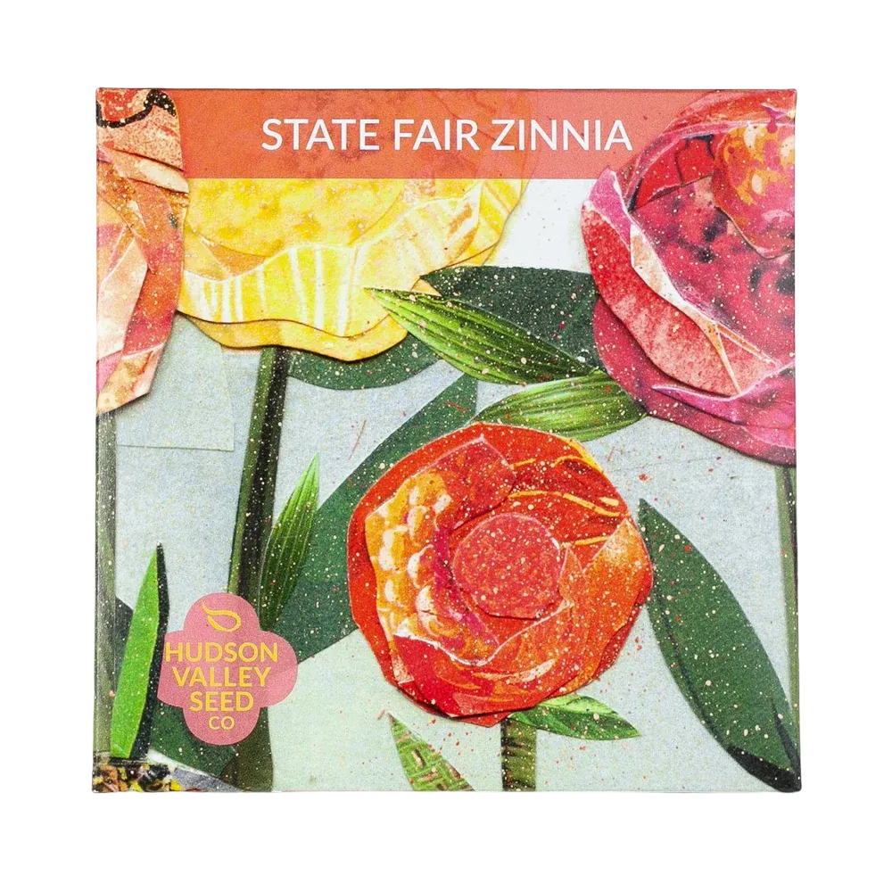 State Fair Zinnia Seeds Art Pack