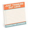Thinking Out Loud 4x4 Big Sticky Notes