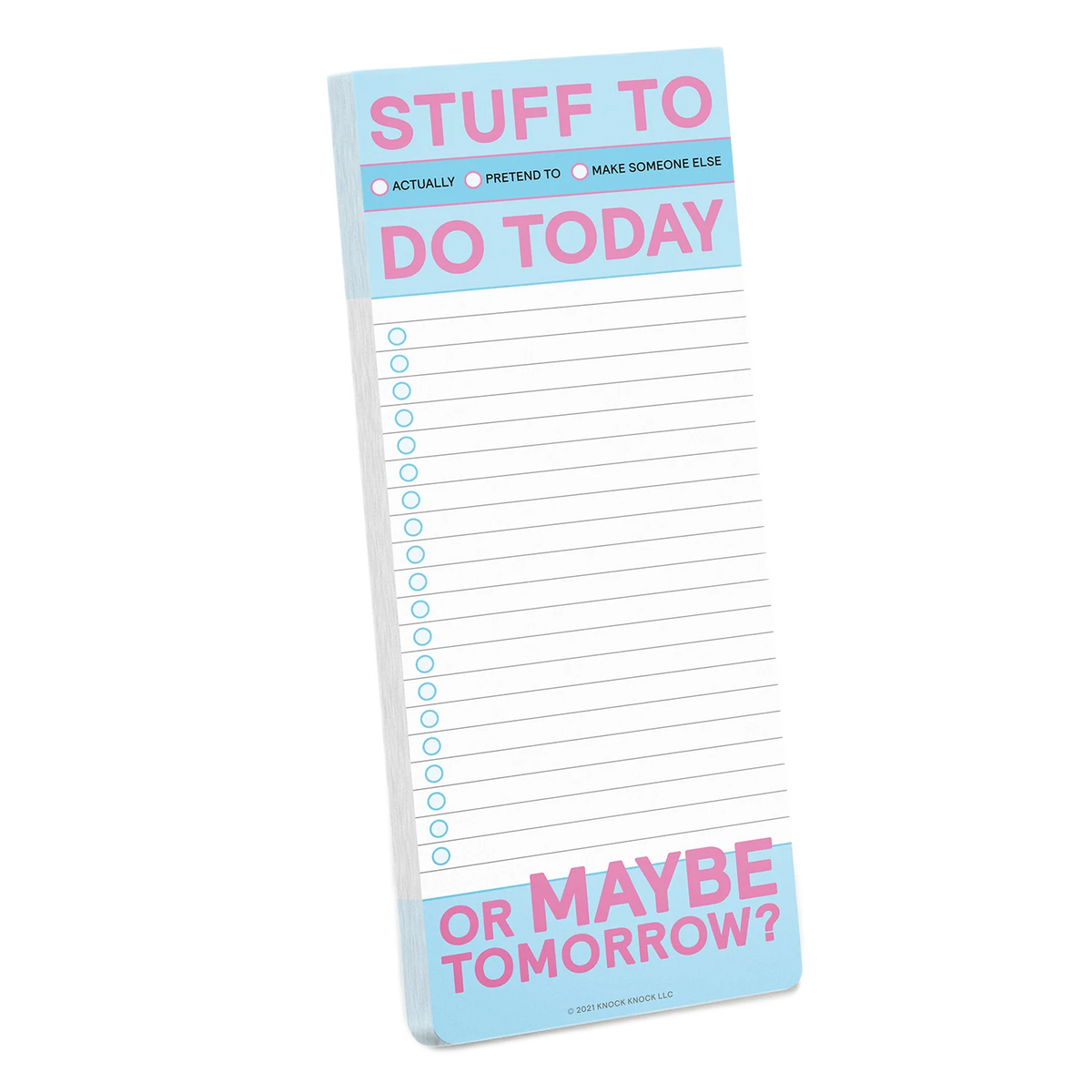 Stuff To Do Today Make-A-List Pad - Pastel