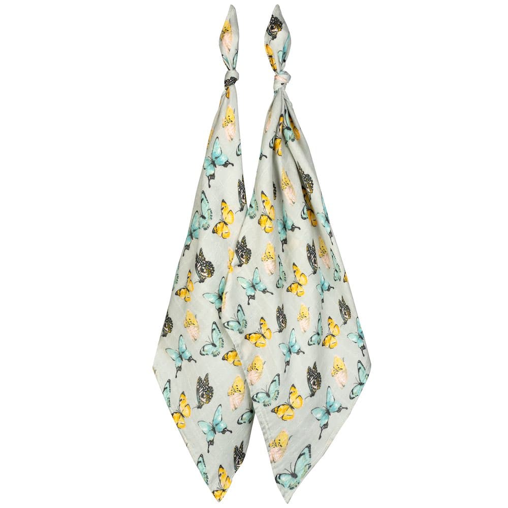 Butterfly Burp Cloths