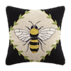 Bumblebee w/Black Background Hook Pillow 18x18
