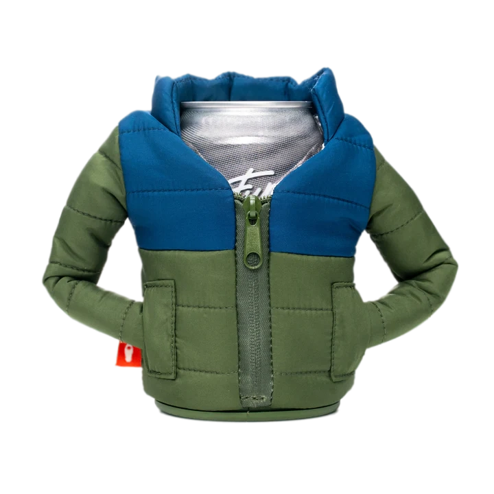 The Puffy Jacket - Olive Green / Sailor Blue