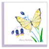 Birthday Butterfly &amp; Bluebells Quilling Card