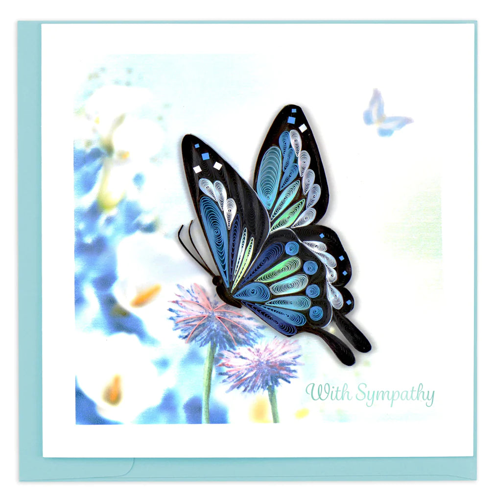 Sympathy Butterfly Quilling Card