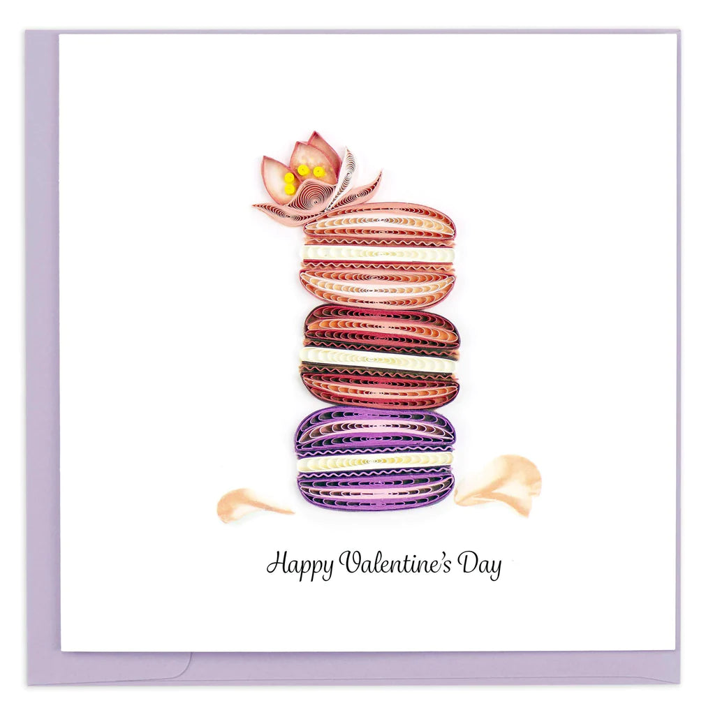 Valentine&#39;s Macaroons Quilling Card