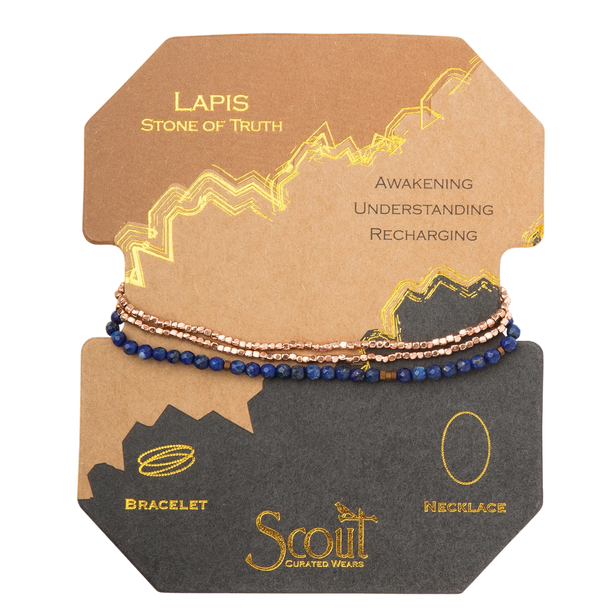 Delicate Stone Bracelet/Necklace - Lapis