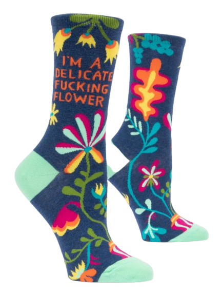 Delicate Fucking Flower Ladies Socks
