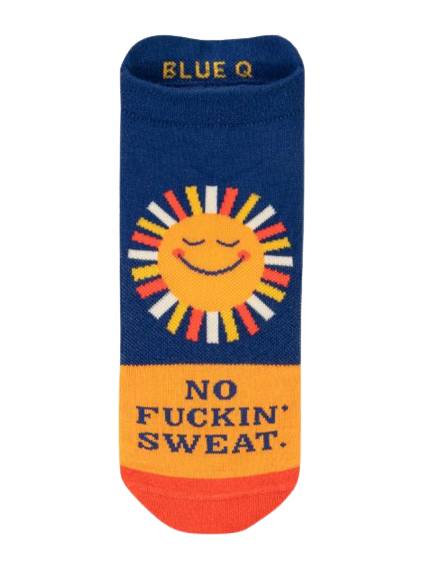 No Fuckin&#39; Sweat Sneaker Socks - L/XL