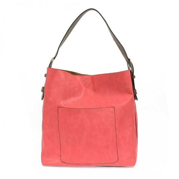 Azalea Pink Hobo Bag w/Coffee Handle