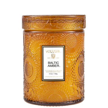 Baltic Amber Small Glass Jar Candle Voluspa Candles & Home Fragrance