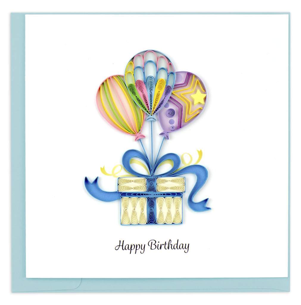 Birthday Balloon Surprise Card Quilling Card Llc Cards