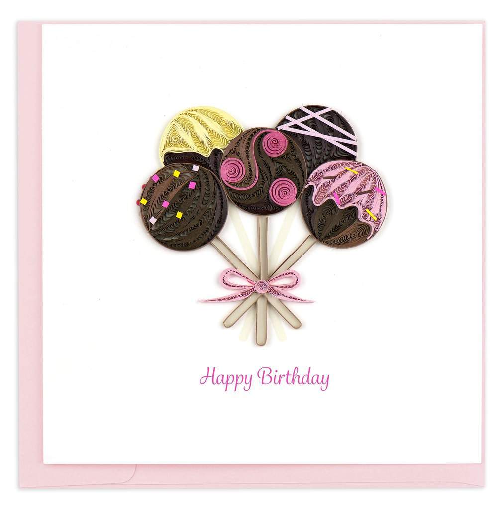 Birthday Cake Pops Card Quilling Card Llc Cards