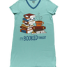 Booked Tonight Nightshirt - L/XL Lazy One Clothing