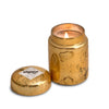 Mountain Fire Vintage Gold Glass Candle - Bourbon Vanilla