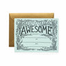 Certificate Of Awesome Card Rifle Paper Co Cards