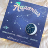 Constellation Zodiac Enamel Pin - Aquarius Wildflower + Co. / Faire Jewelry