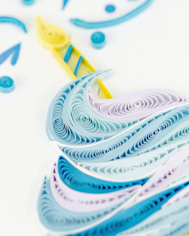 Cupcake & Candle Quilling Card Quilling Card LLC Cards