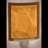 Curved Night Light - Leaf Veins Porcelain Garden Home Decor