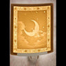 Curved Night Light - Man in the Moon Porcelain Garden Home Decor