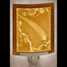 Curved Night Light - Shooting Star Porcelain Garden Home Decor