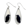 Drip Crow Earrings Black Drop Designs Jewelry